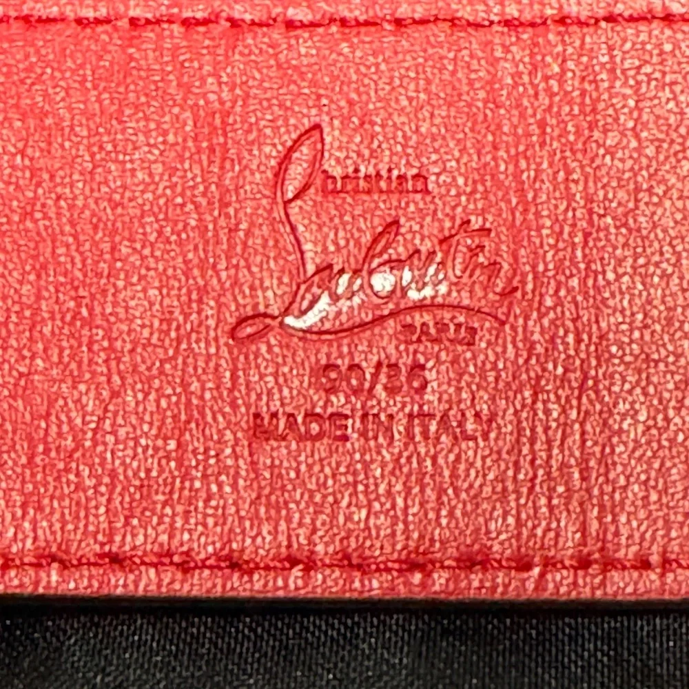 christian louboutin men loubi balmore spike belt eur 90/us 36 - Picture 2 of 4